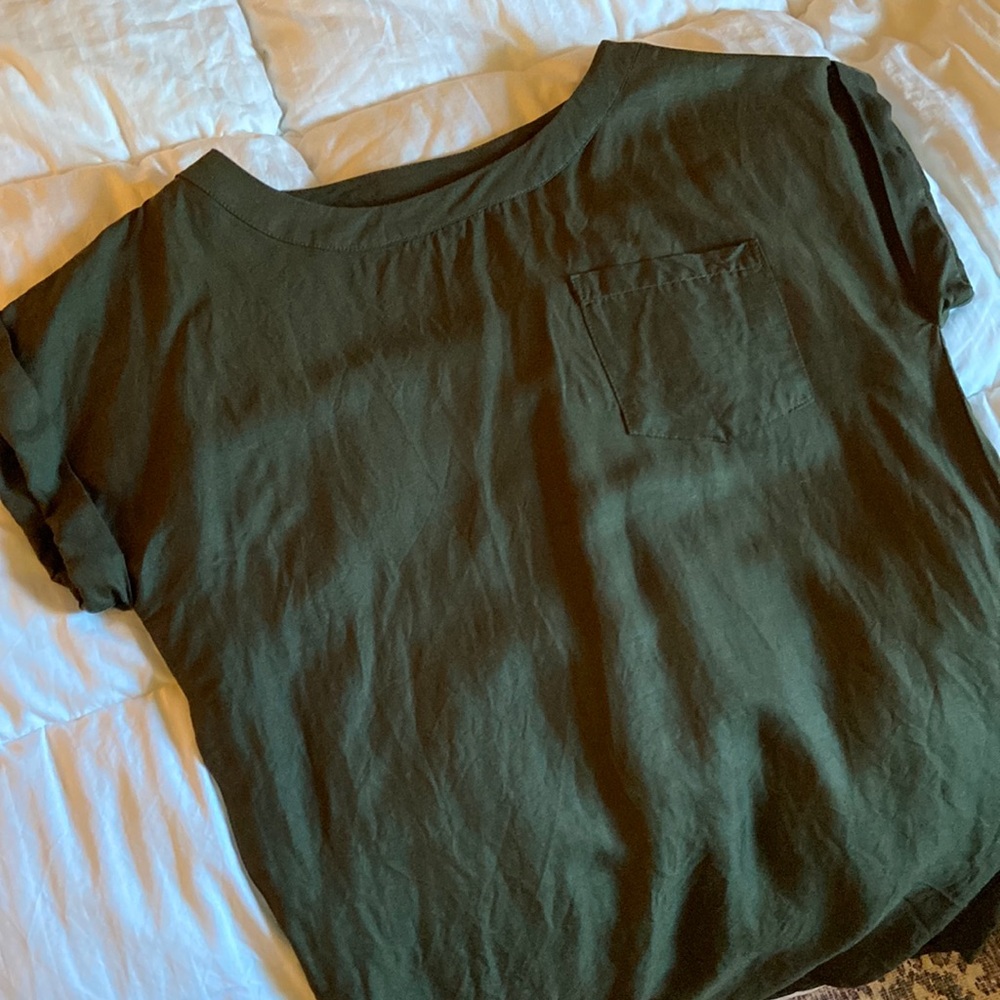 BRIDGE AND BURN GREEN DRESS WITH POCKET FRONT - Picture 2 of 7